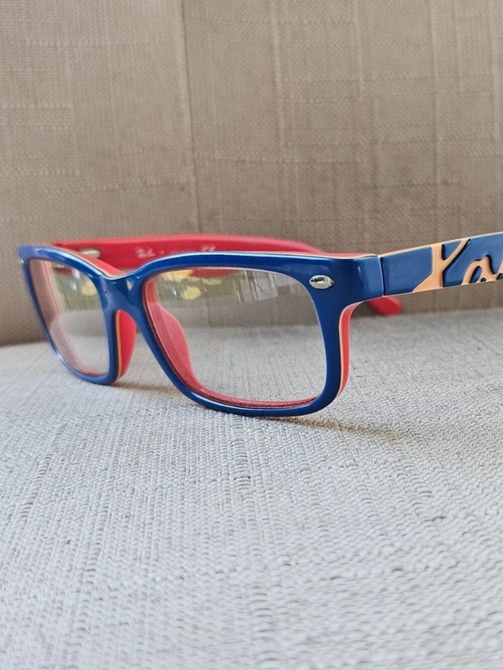 Ray-Ban Youth Eyeglasses Blue/Orange Tone RB1535 3601 Eyewear Glasses $129